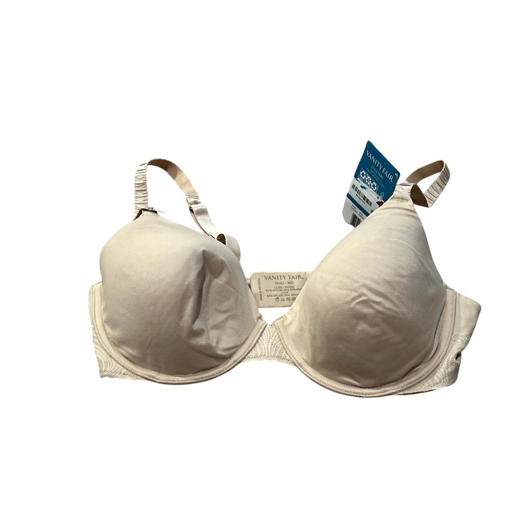 NWT Vanity Fair Women's 36D Effortless Comfortable Support‎ Underwire Bra 78165